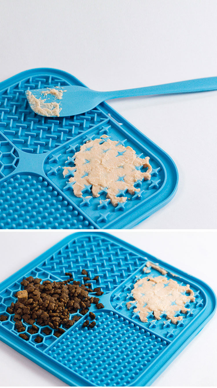 Pet Licking Mat Silicone Pet Food Suction Cup Slow Feeding Mat