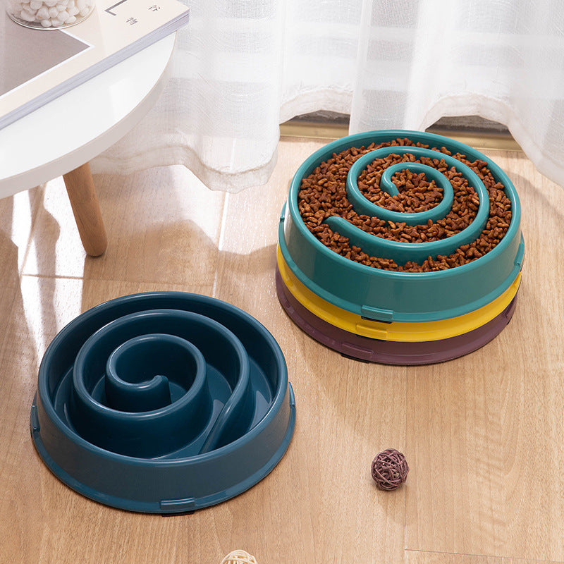 Pet Slow Food Bowl Dog Bowl Anti-slip And Anti-choking Pet Feeder