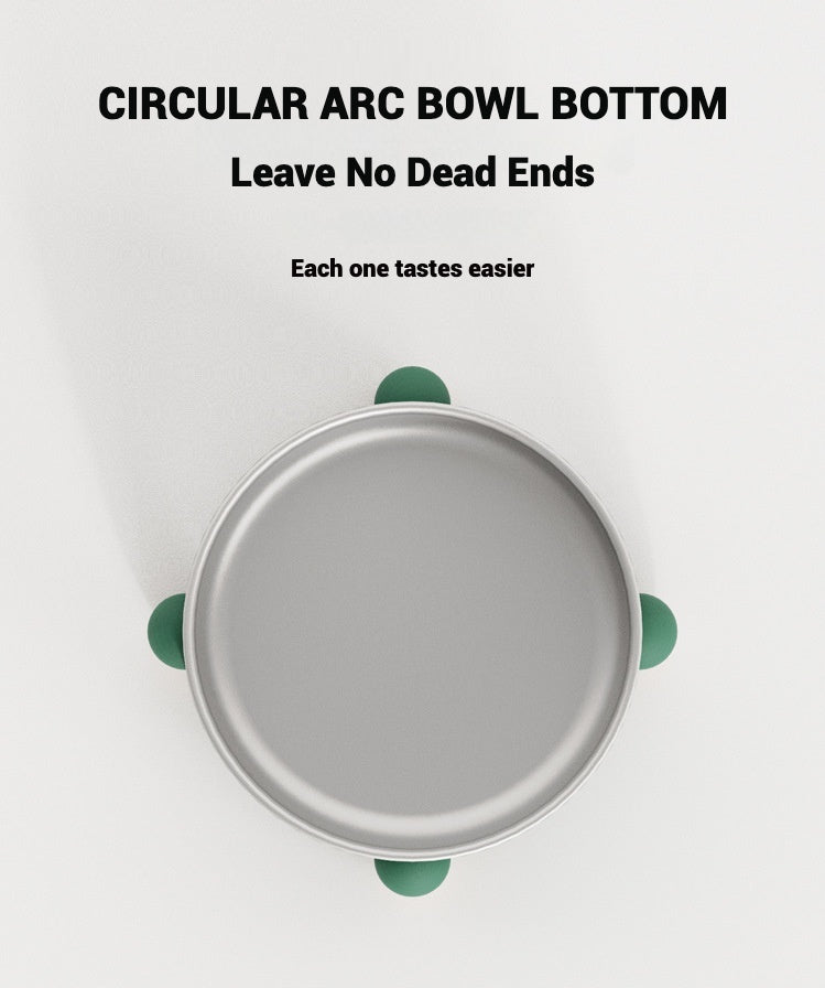 Non Slip Stainless Steel Dog Bowl With Four Legged Anti Spill Design