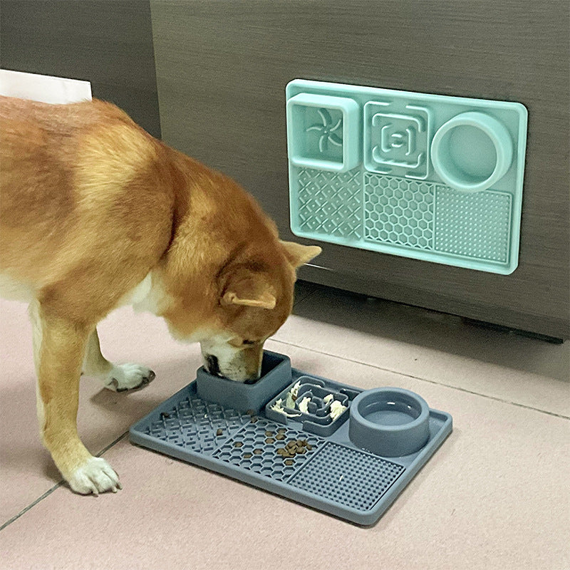 Pet Placemat Food Grade Silicone Non-slip Slow Feeder Dog Mat