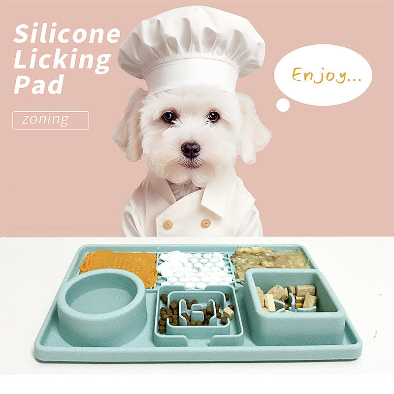 Pet Placemat Food Grade Silicone Non-slip Slow Feeder Dog Mat
