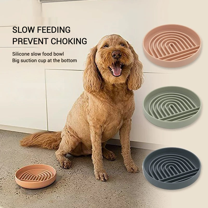 Pet Licking Mat Silicone Dog Anti-choking Bowl