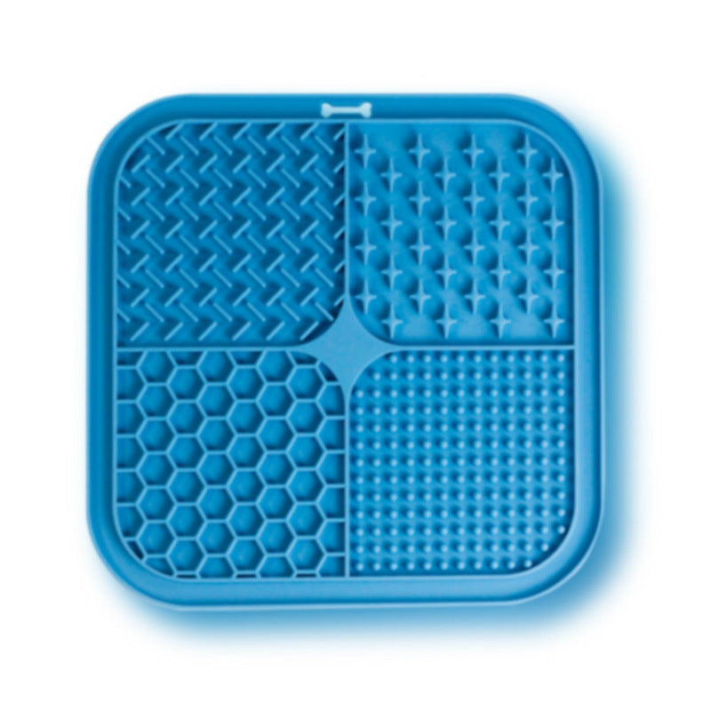 Pet Licking Mat Silicone Pet Food Suction Cup Slow Feeding Mat