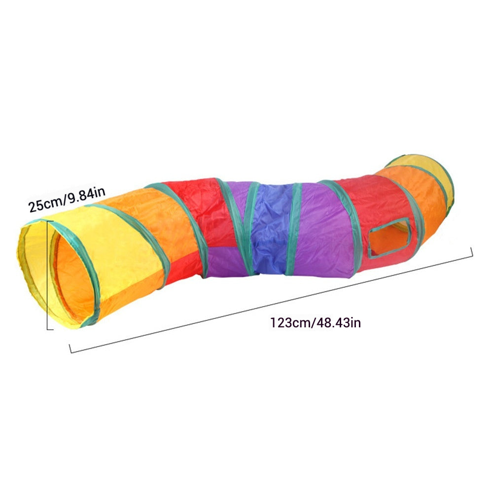 Cat Tunnel Pet Interactive Collapsible Play Toys Foldable Drill Indoor Puppy Toys