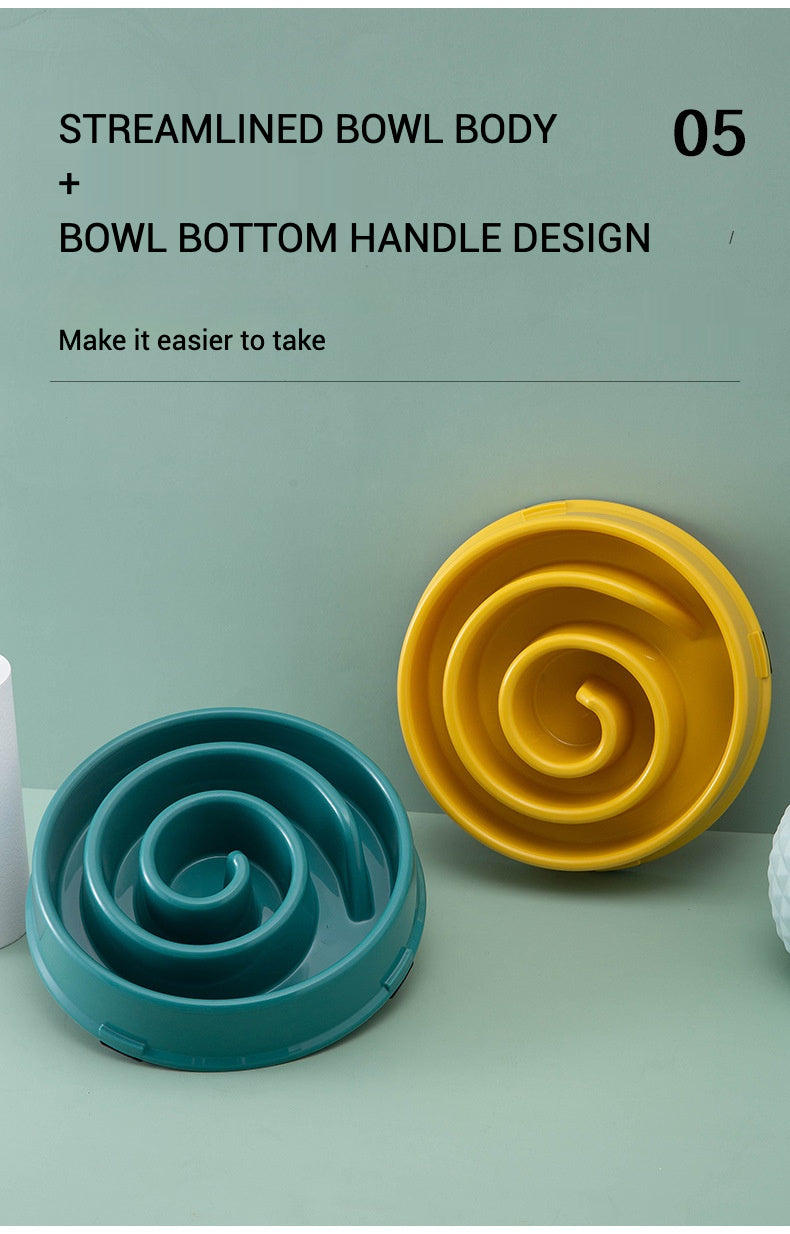 Pet Slow Food Bowl Dog Bowl Anti-slip And Anti-choking Pet Feeder