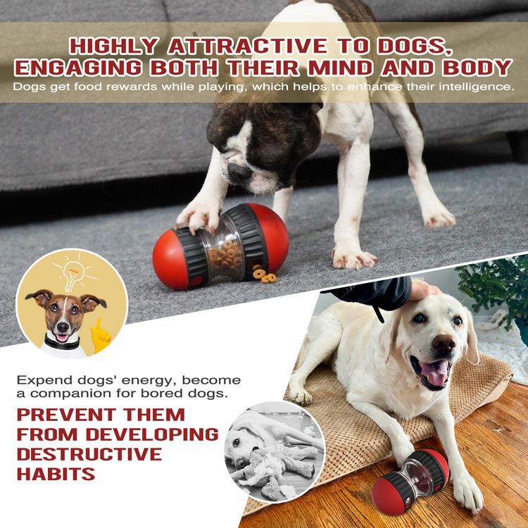 Dog Training Leaky Ball Slow Feeder Training Toy Increase Intelligence
