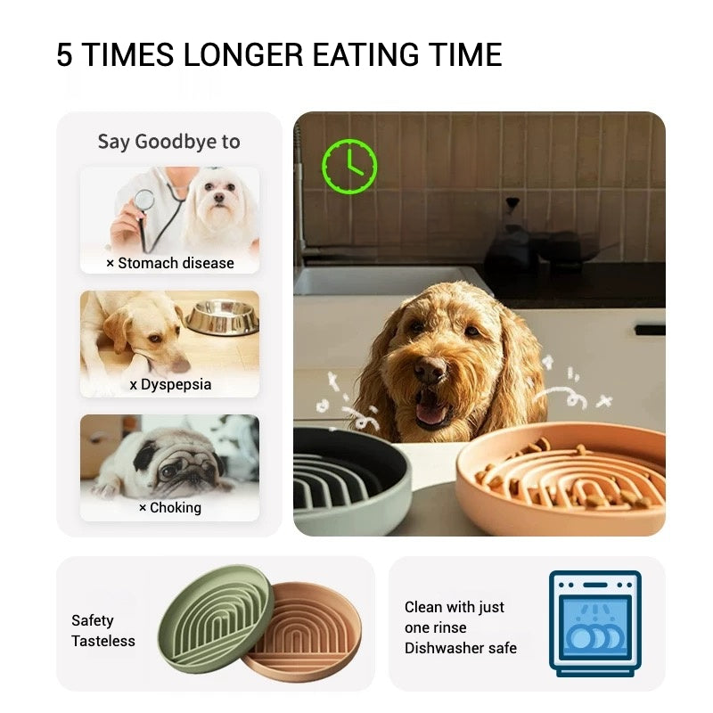 Pet Licking Mat Silicone Dog Anti-choking Bowl