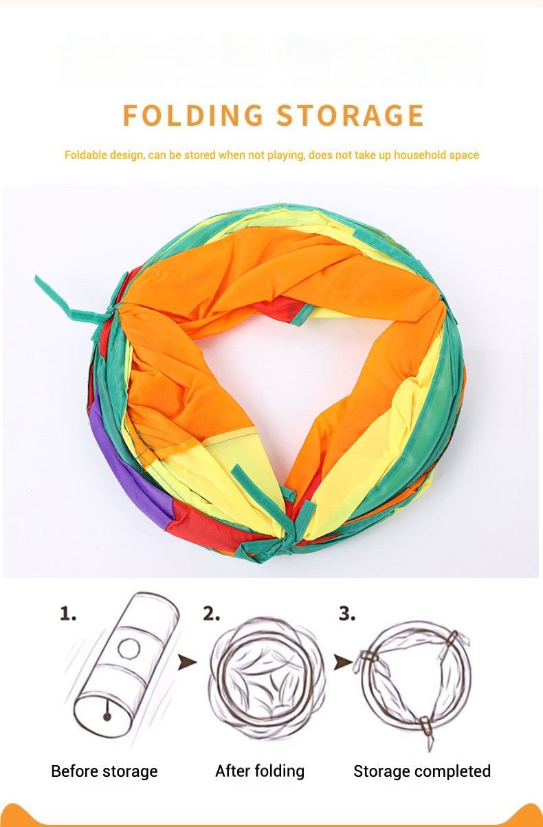 Cat Tunnel Pet Interactive Collapsible Play Toys Foldable Drill Indoor Puppy Toys