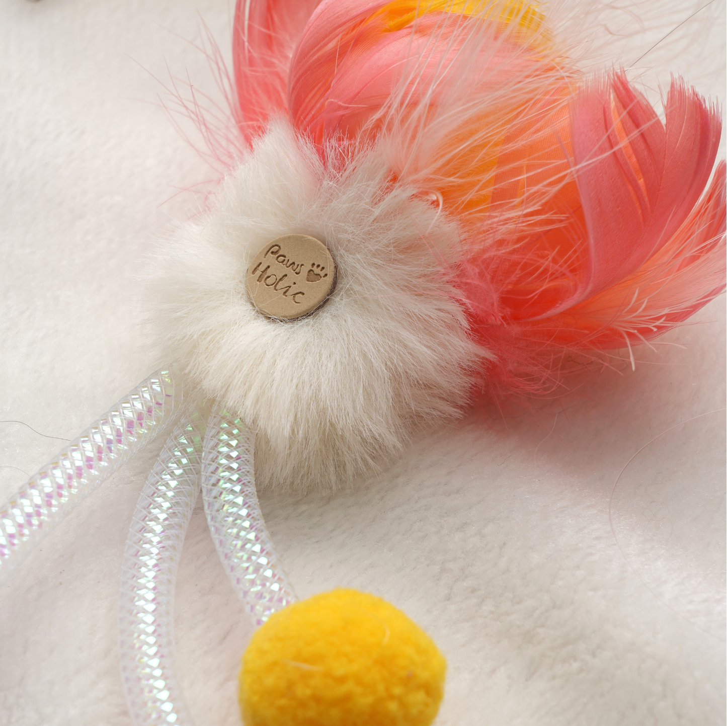Flower Series Retractable Cat-Teasing Wand for Indoor Cats