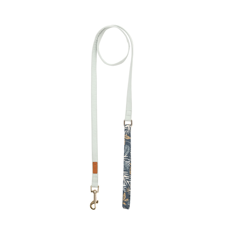 Cat Harness and Leash for Walking-Blue Leaf, Soft and Adjustable Vest