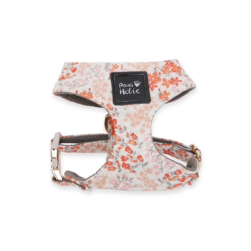 Cat Harness and Leash for Walking-Orange Blossom, Soft and Adjustable Vest