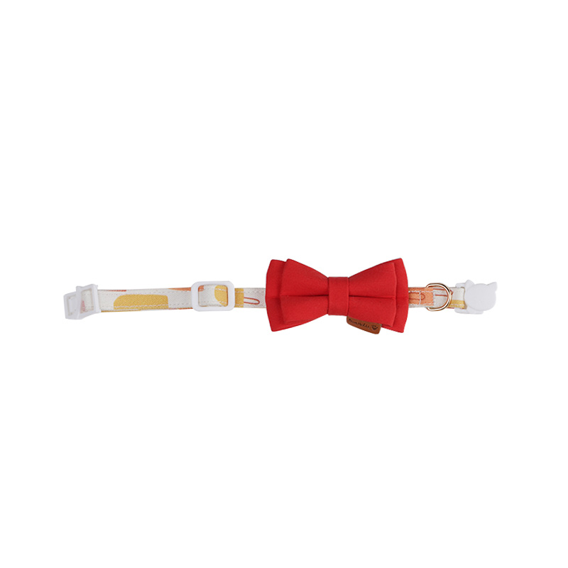 Upgraded Cat Collar with Bells and Bow Tie, Safe Breakaway, Ice Stick