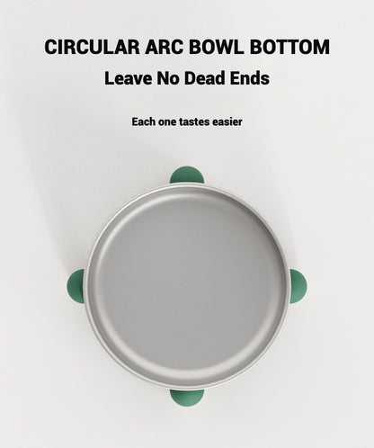 Non Slip Stainless Steel Dog Bowl With Four Legged Anti Spill Design