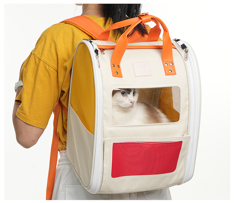 3 Colors Available Cream Puff Pet Backpack Carrier