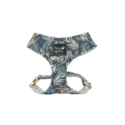 Cat Harness and Leash for Walking-Blue Leaf,  Soft and Adjustable Vest