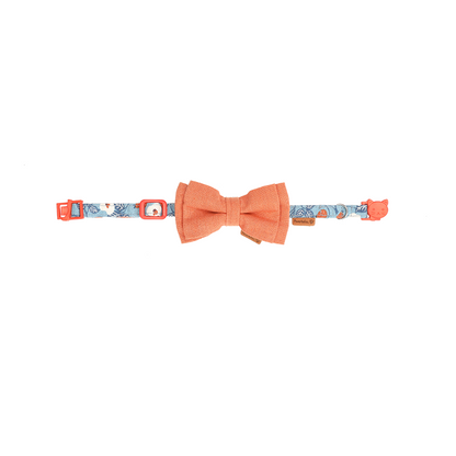 Upgraded Cat Collar with Bells and Bow Tie, Safe Breakaway, Happy Pear