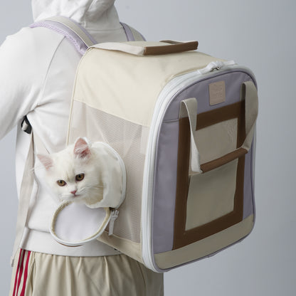 3 Colors Available Little Color Box Pet Carrier Backpack