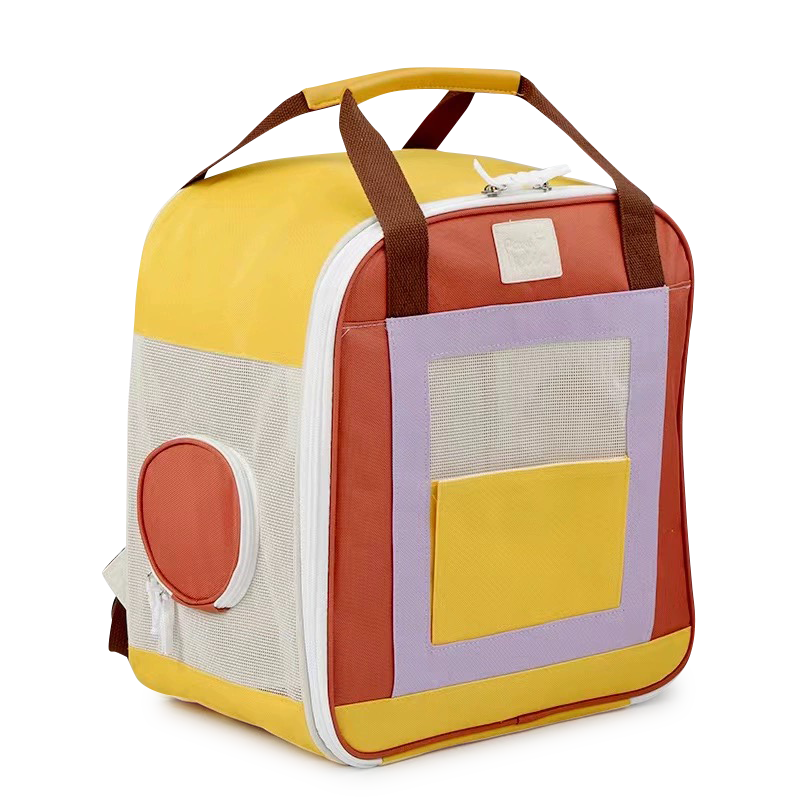 3 Colors Available Little Color Box Pet Carrier Backpack